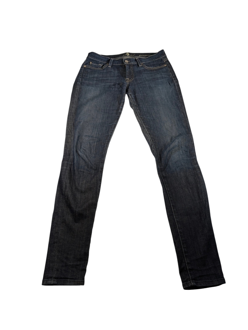 7 for All Mankind Gwenevere Skinny Ankle Jeans Size 28 Dark Wash
